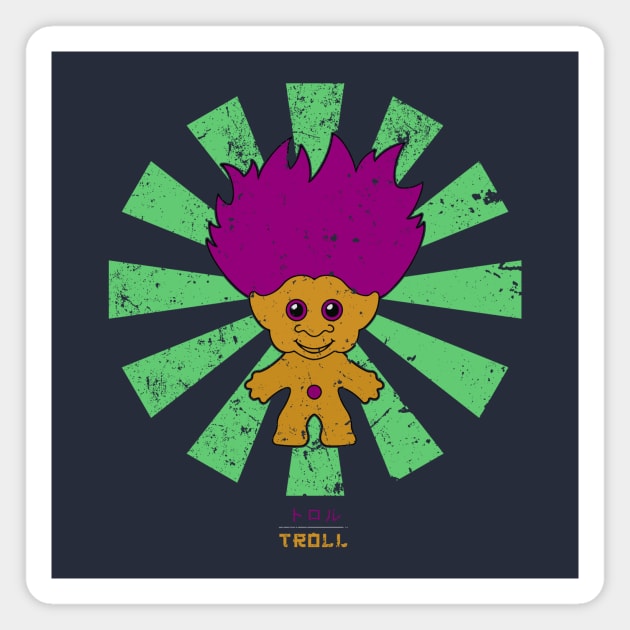 Troll Doll Retro Japanese Magnet by Nova5